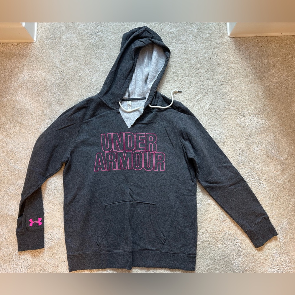 Under Armour dark gray sweatshirt. Size L